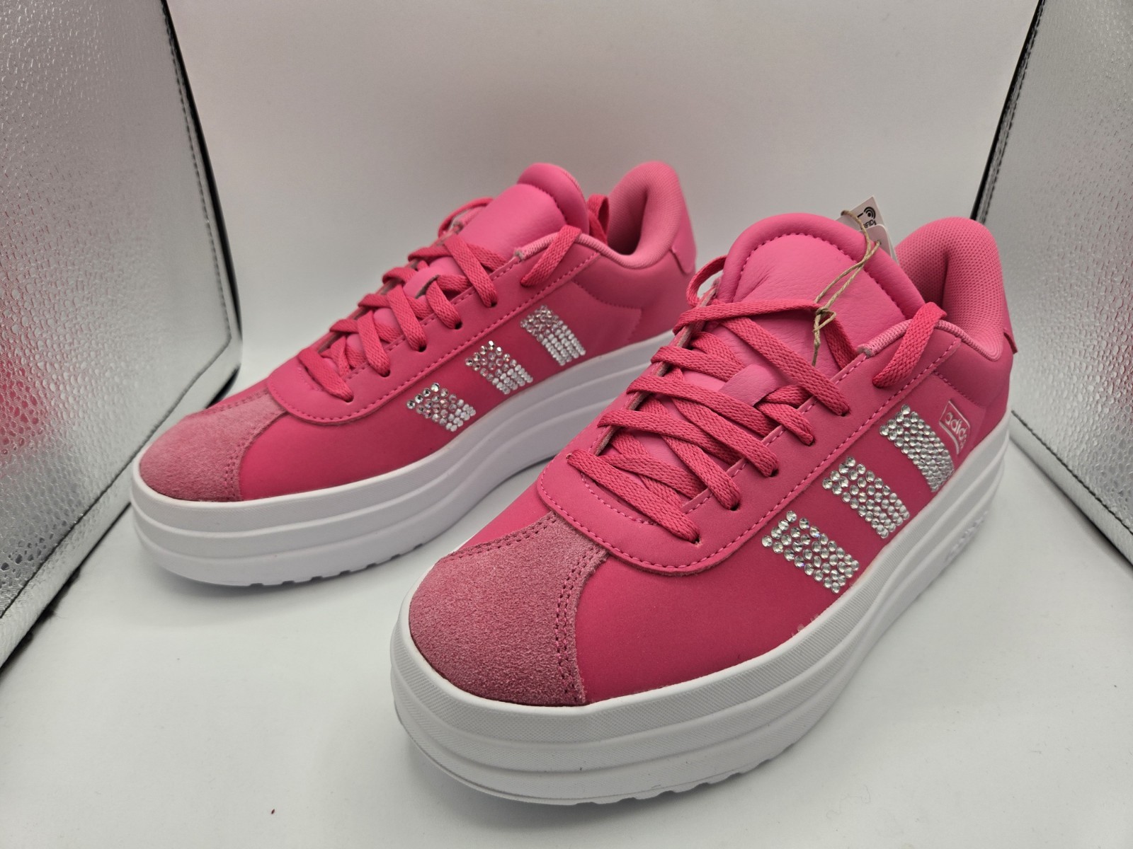 Adidas VL Court Bold JH9496 Girls Boys Size 5.5Y Pink Brand New DS OG All