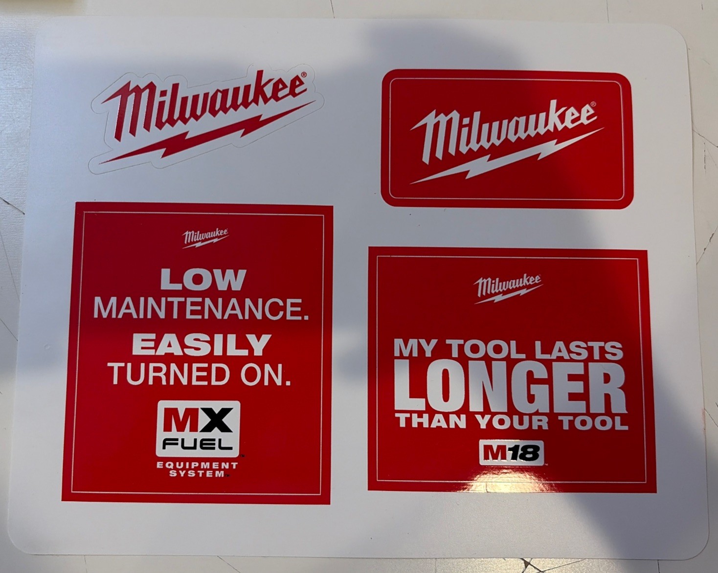 Milwaukee Swag Tools Lot Can Koozie & Decals/stickers