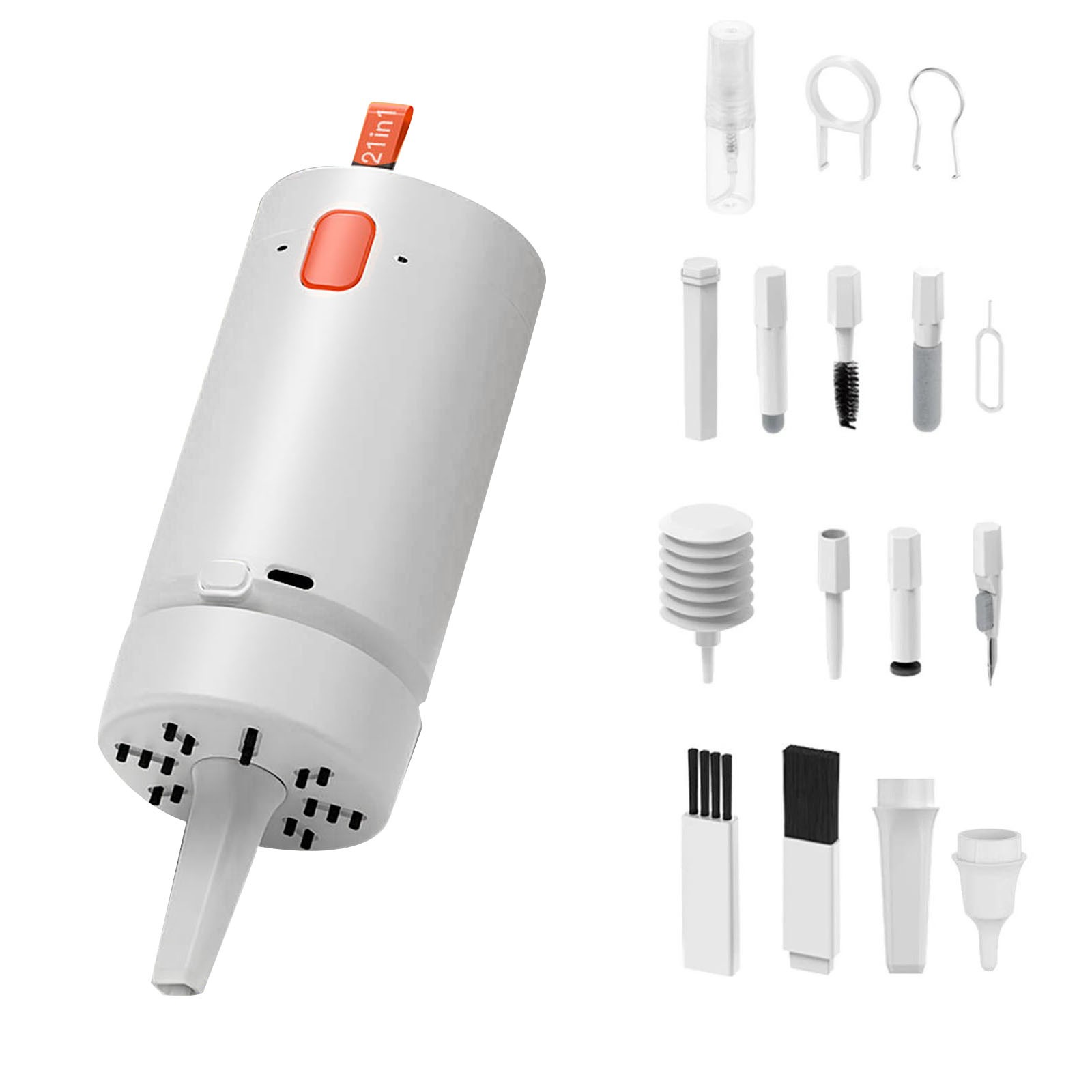 Computer Cleaning Tool Set 21-in-1 with Vacuum for Keyboard Laptop Screen Device