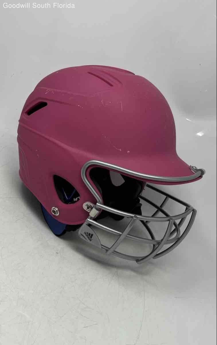 Adidas Womens Pink With Face Guard Baseball Helmet w/ Carry Case