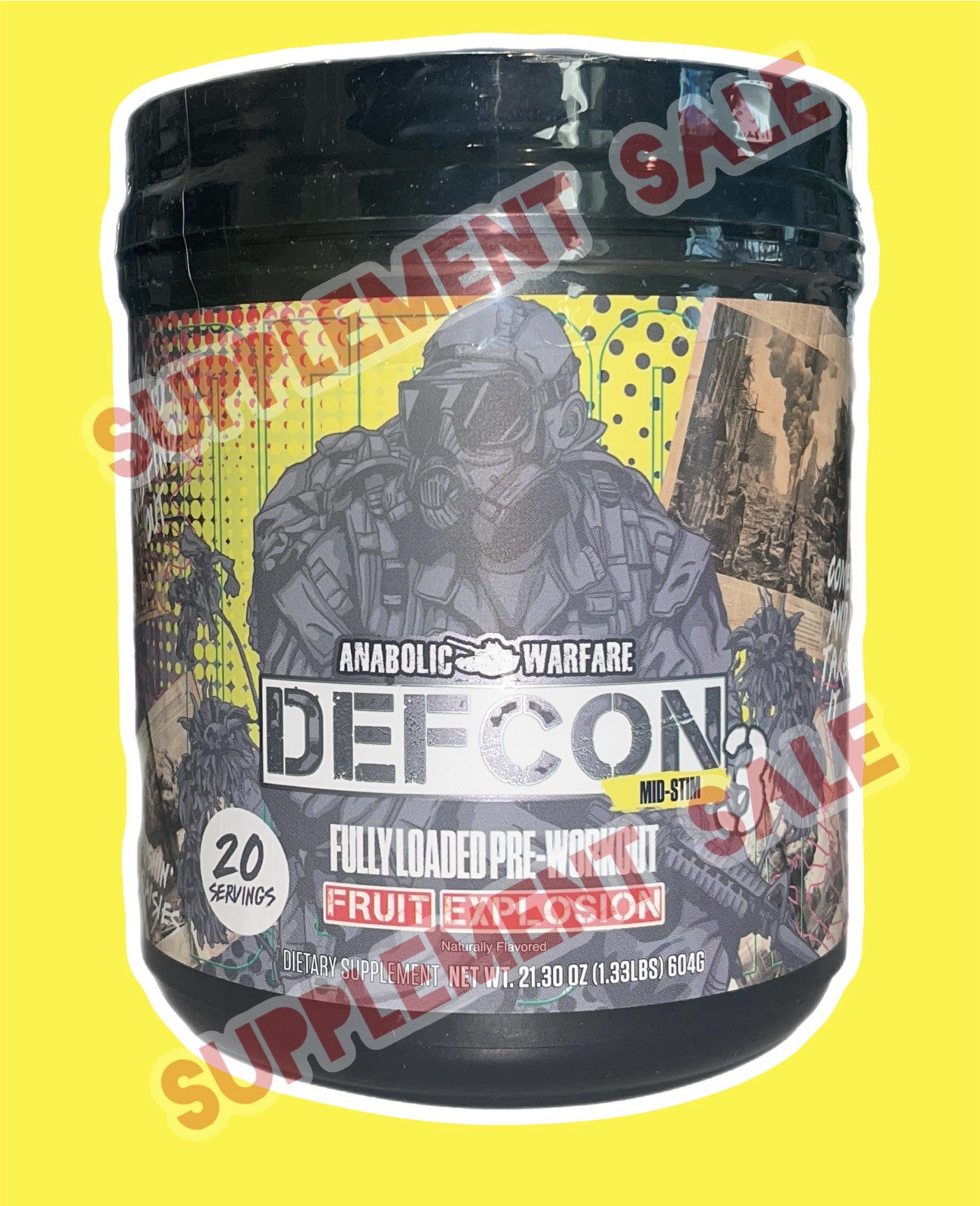 PRE-WORKOUT *MID STIM*  - DEFCON 3 - Fruit Explosion [1.33 lbs] EX06/25