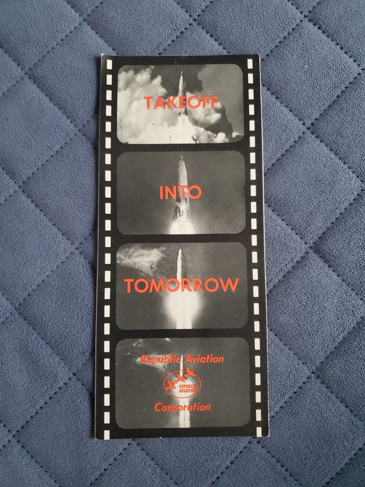 Vintage Republic Aviation Corporation Takeoff Into Tomorrow Film Brochure