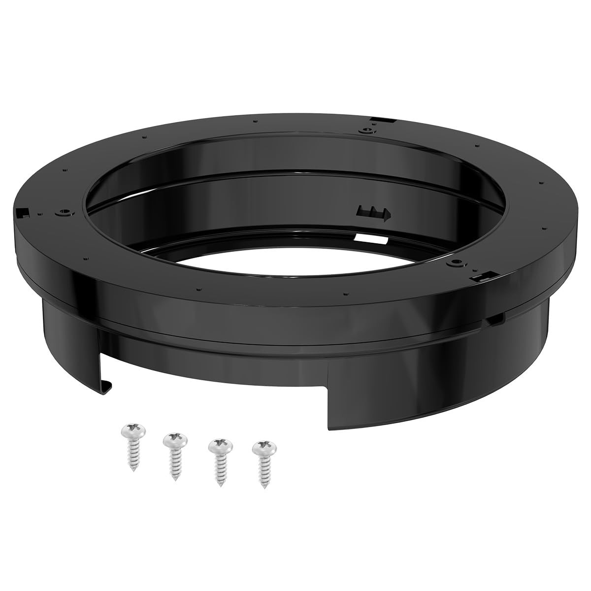 Black Under Cabinet Plastic Paper Plate Dispenser Fits 83/4 to 9 Inch Plate