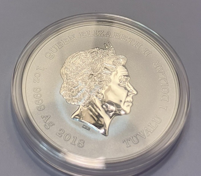 2018 Tuvalu Marvel Thor 1oz Silver Coin In Capsule