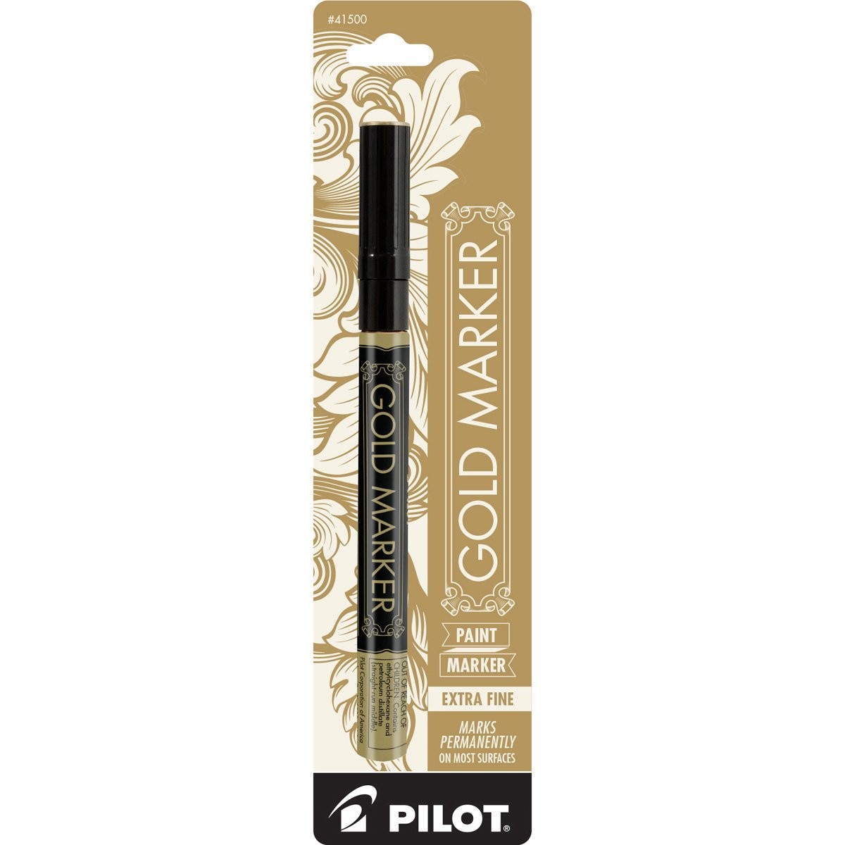 Pilot Gold Permanent Markers Extra Fine 05mm Ideal for Crafts and Identification