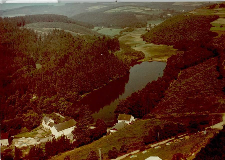 40000595 - 5240 Betzdorf aerial view Tueschebachsmuehle with lake
