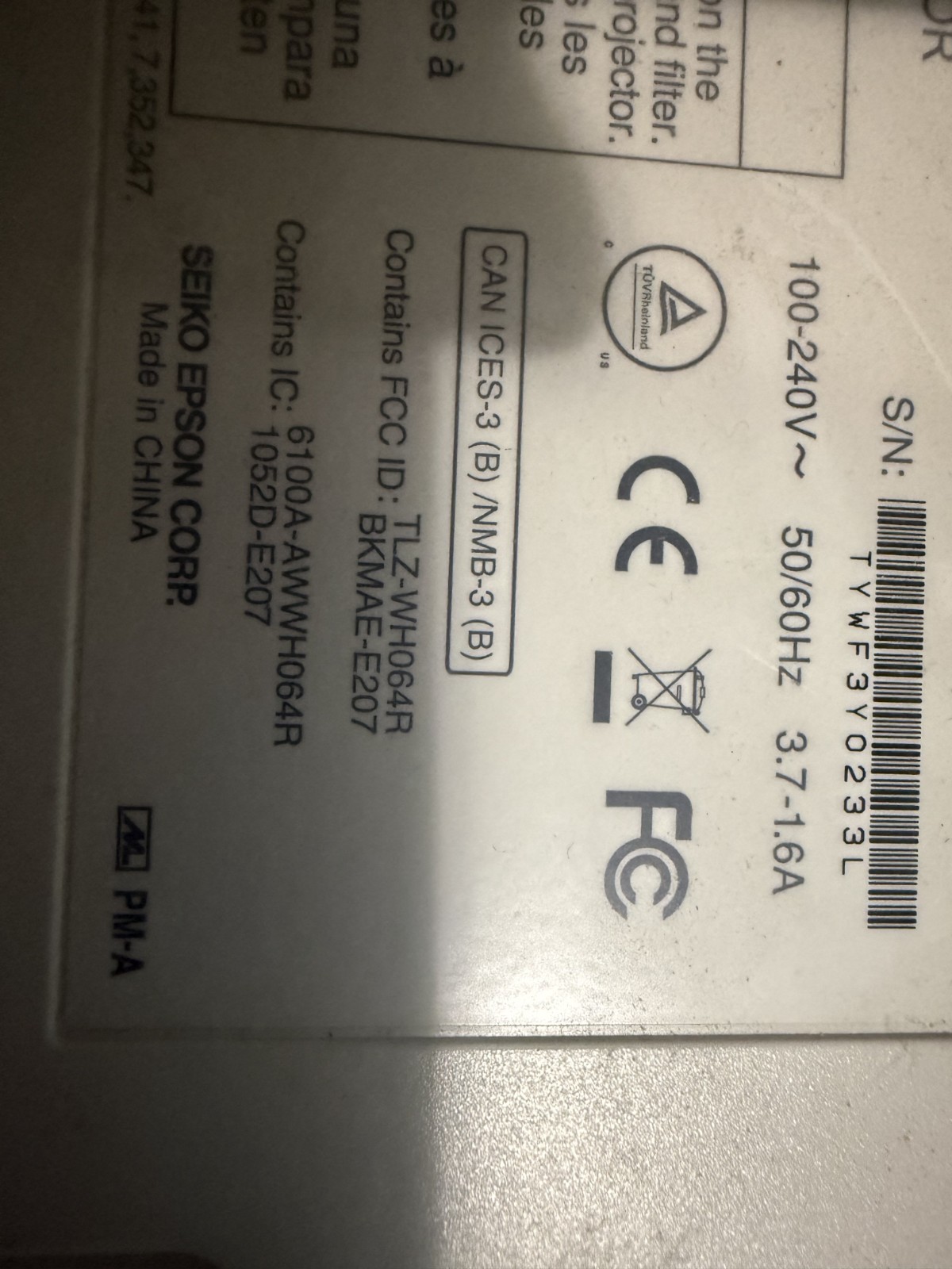 EPSON Projector PowerLite Home Cinema 5030UBe