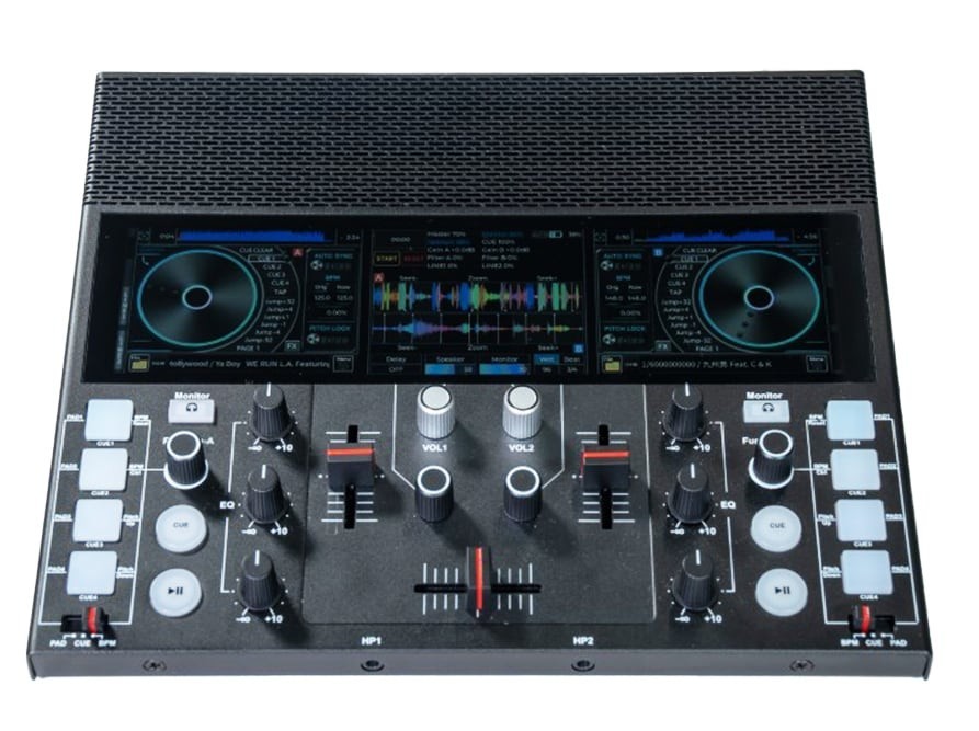 NEW BUILT-IN-SPEAKERS ALL-IN-ONE PORTABLE DJ DECK ULTRA COMPACT A4-SIZE DESIGN