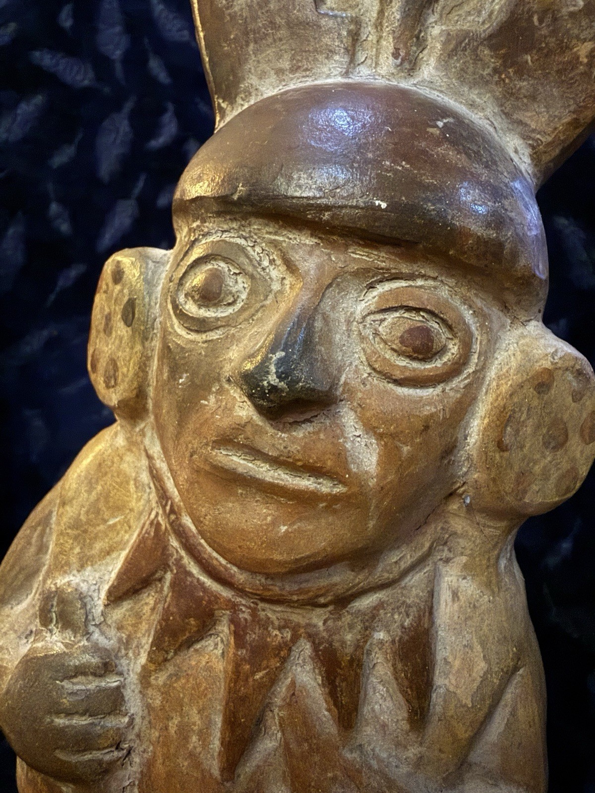 Replica of a Mochica (Moche) ceramic, Northern Peru, “ medicine man" 11” Tall