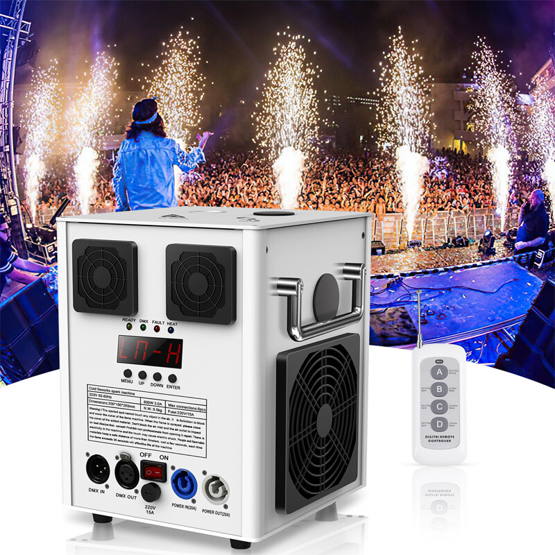 700W Cold Spark Firework Machine Stage Control Effect DMX512 Machine Disco Party
