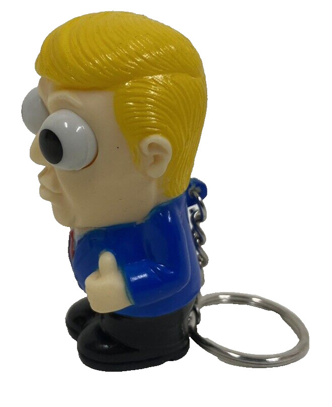 President Donald Trump MAGA Keychain Squeeze Eyes Pop