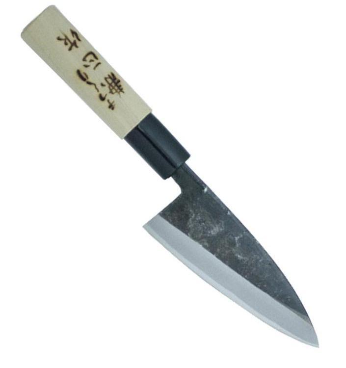 KANETSUNE Usu-Deba 120mm White Steel #3 Core Magnolia Wood Handle KC-553 **NEW**