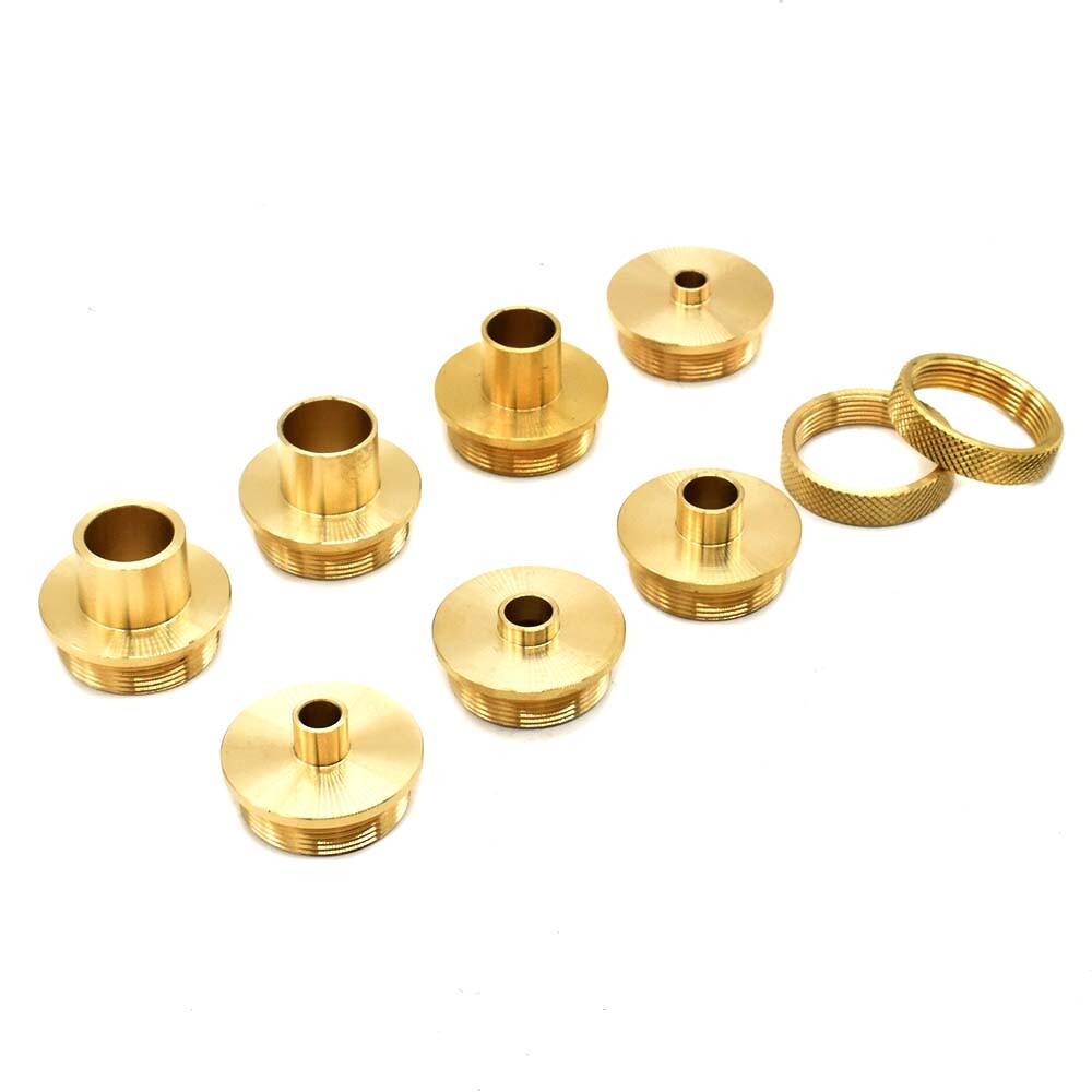 Big Horn 19604 9 Piece Brass Template Guide Set
