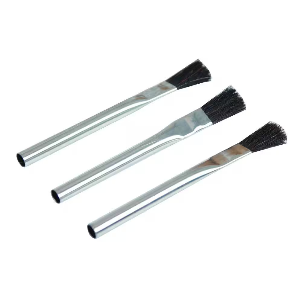 1/2 In. X 5 In. Horse Hair Bristle Acid Flux Brush (3-Pack)