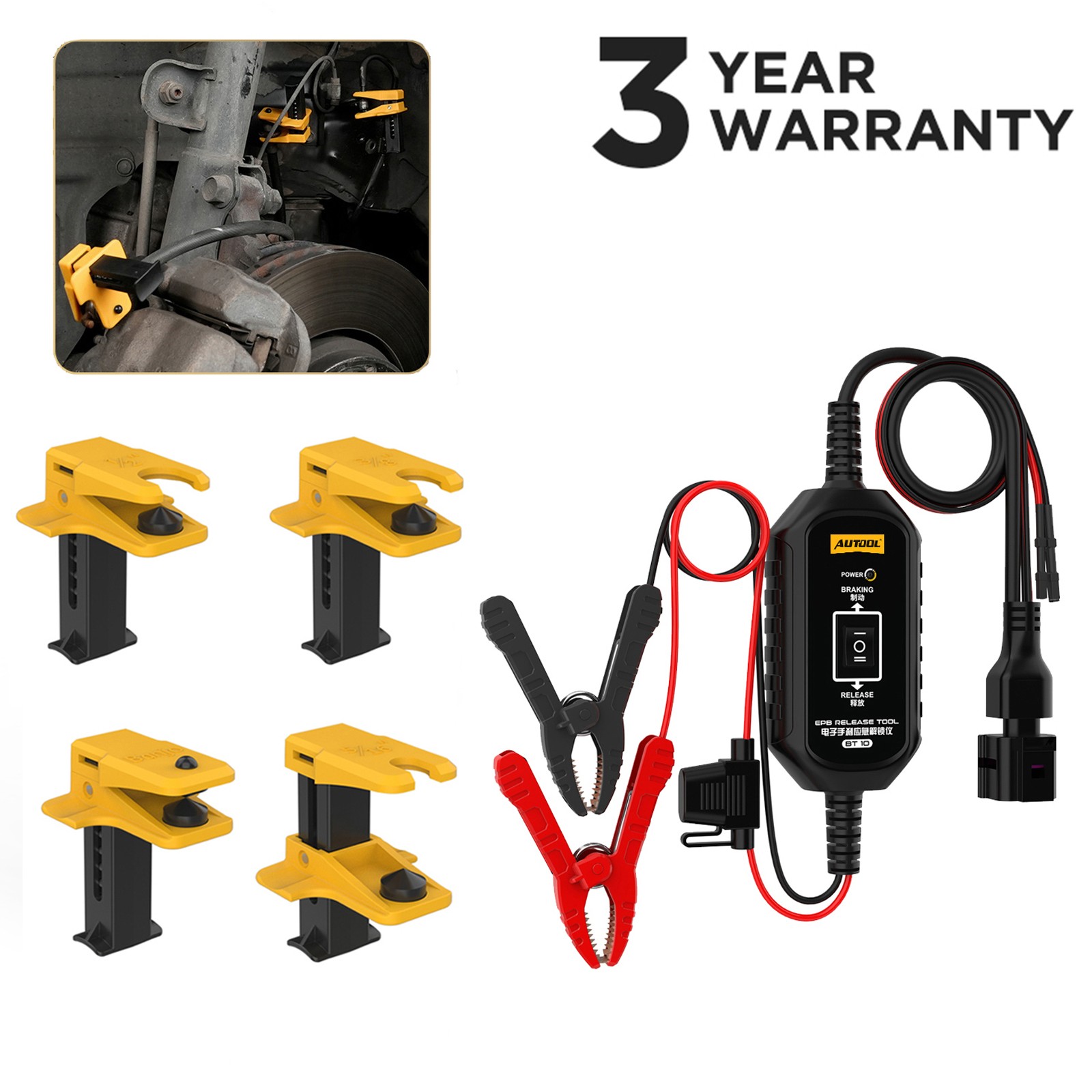 EPB Release Electronic Parking Brake Tool Car Brake Line Clamp Plug Leak Stopper