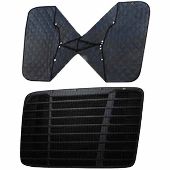 Black Winter Front Bug Screen Combo For Kenworth T600