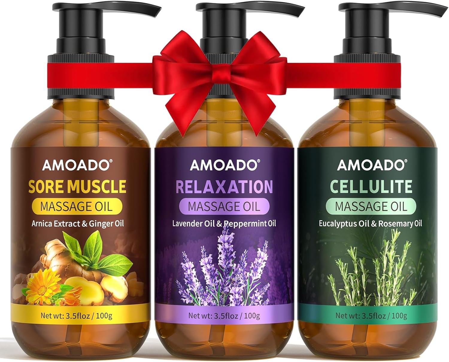 Massage Oil for Massage Therapy, Sore Muscle Massage Oils – 10.5oz, Arnica Oil