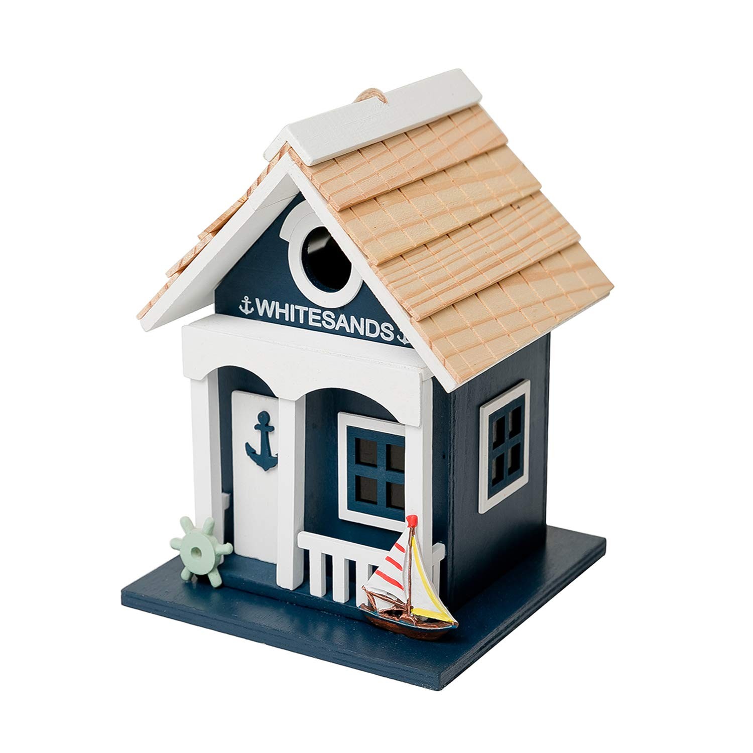 MEWANG Hanging Colourful Birdhouse Outdoor Beach Bird House Condo green