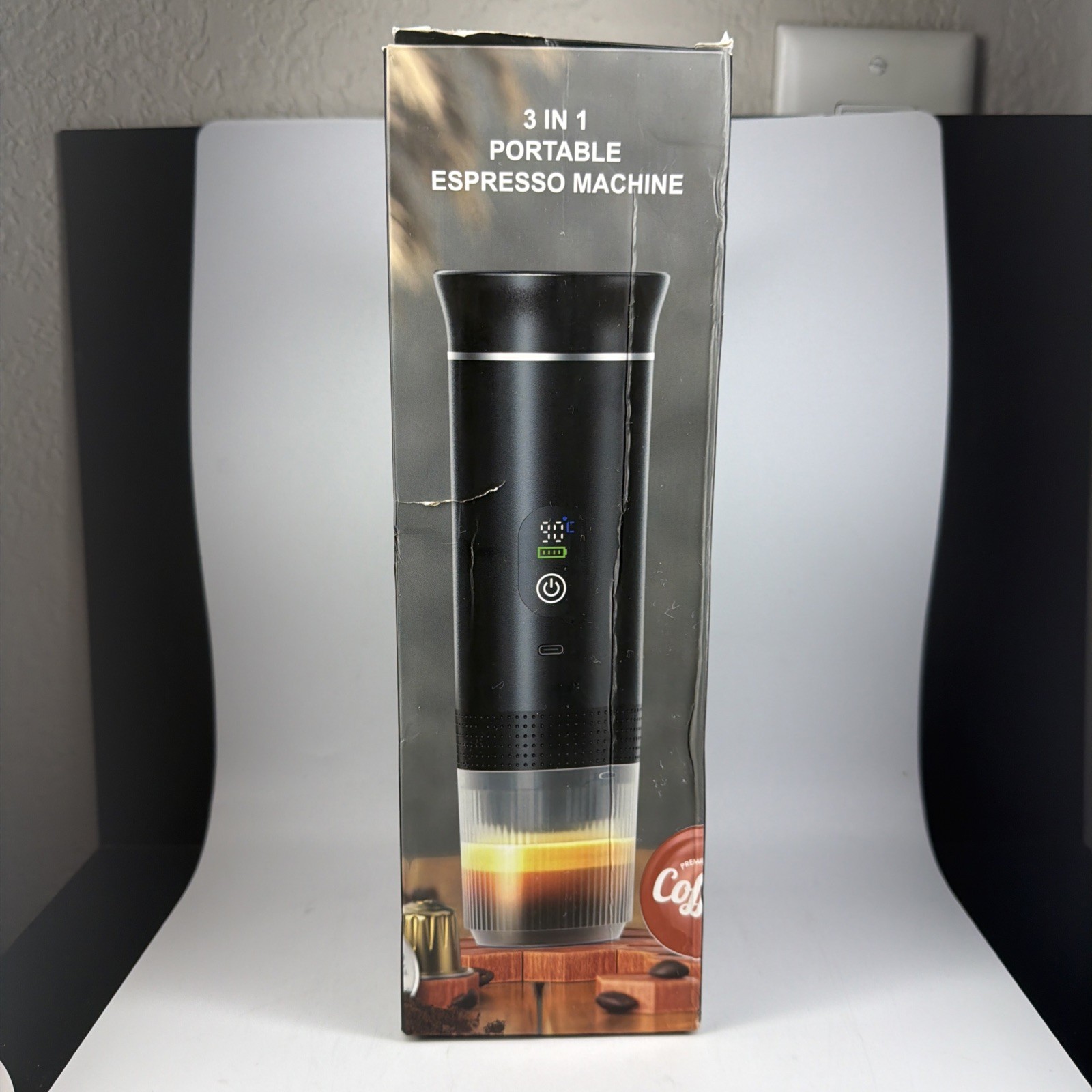 Zordin Portable Battery Espresso Coffee Maker for Travel, 20 bar Mini Car 3-in-1