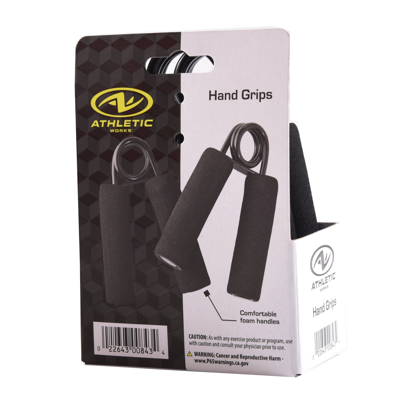 Universal Steel Hand Grips 2-Pack Black for Exercise and Strength Training