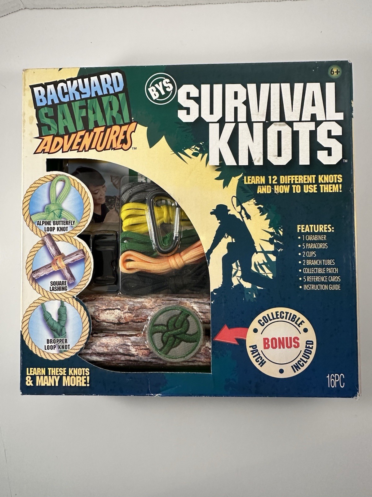 Backyard Safari Adventures Survival Knots Collectible Patch New Open Box