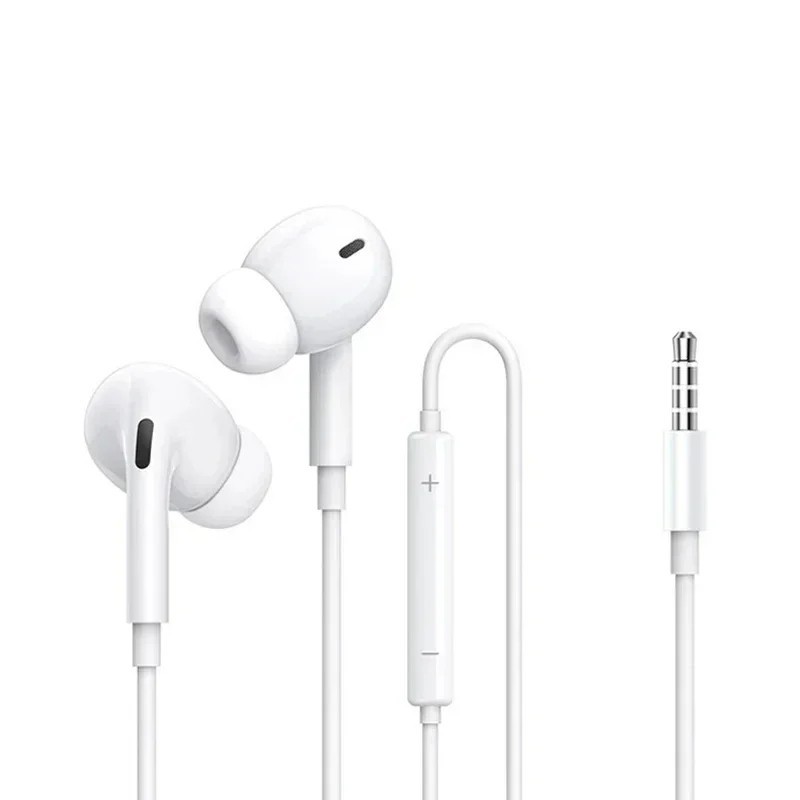 3.5mm Wired Earphones with Mic Stereo In-Ear Headphones for Android PC Laptop