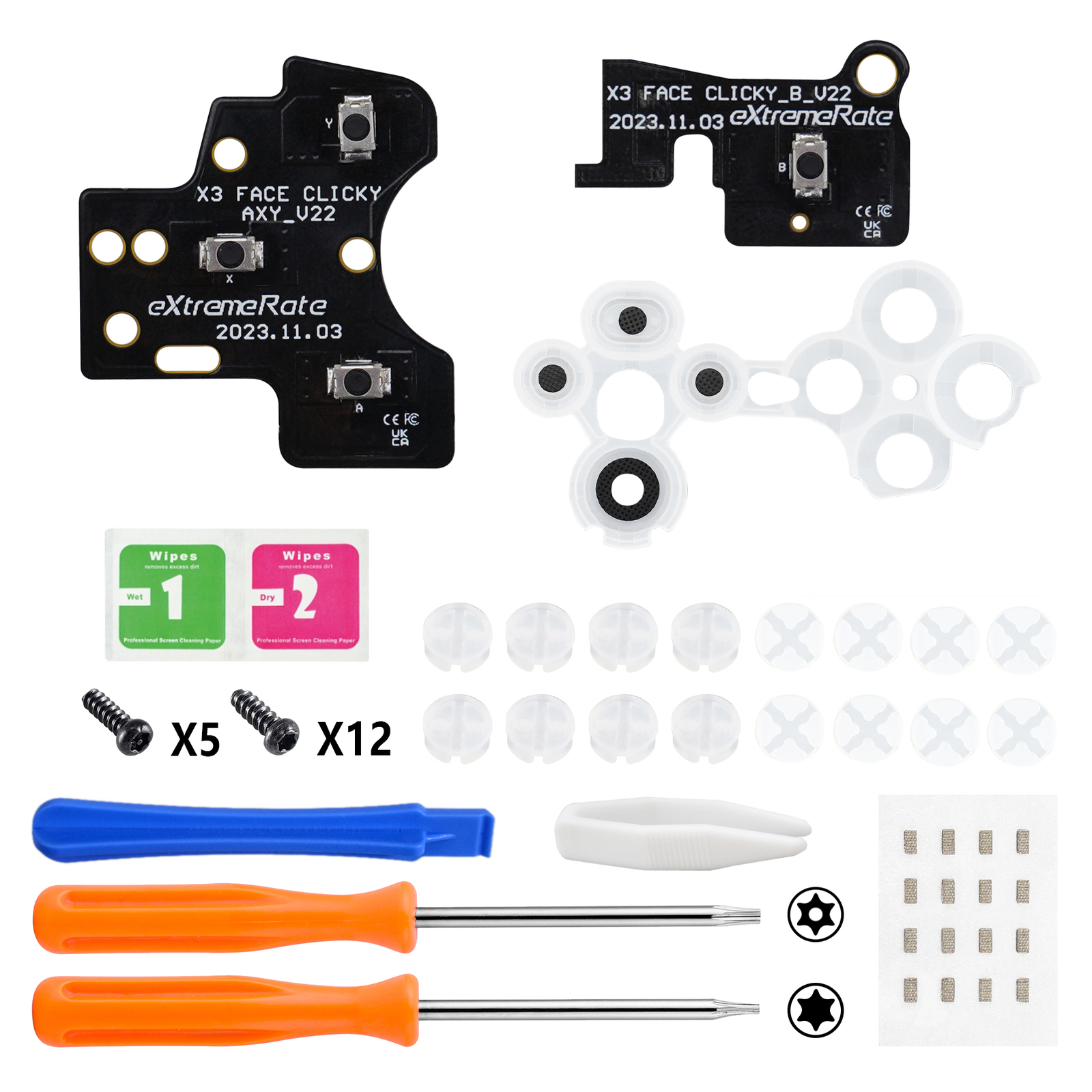 Action Buttons Custom ABXY Keys Mouse Clicky Kit V2 for Xbox Core Controller