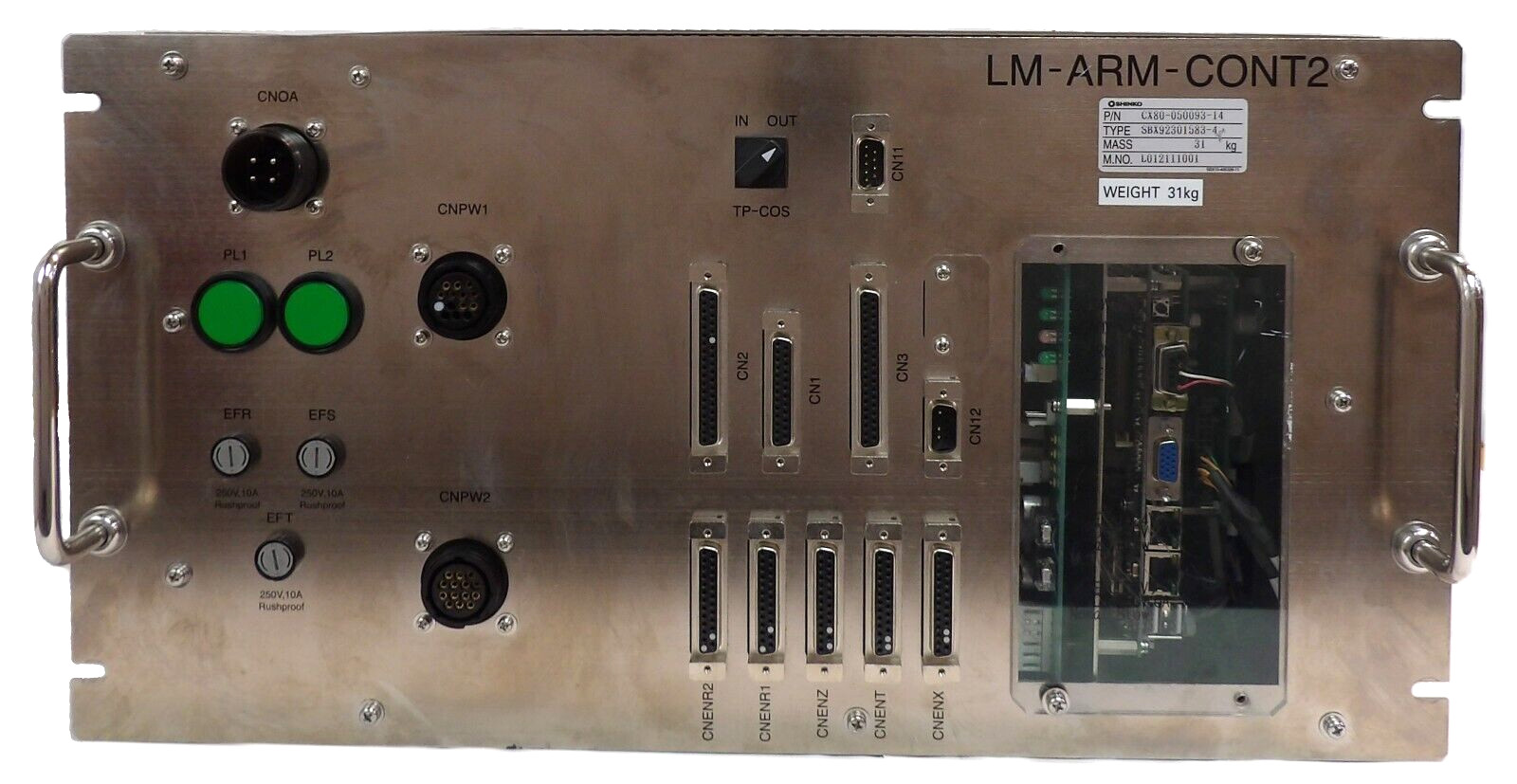 Shinko CX80-050093-14 Robot Controller SBX92301583-4 LM-ARM-CONT2 Working