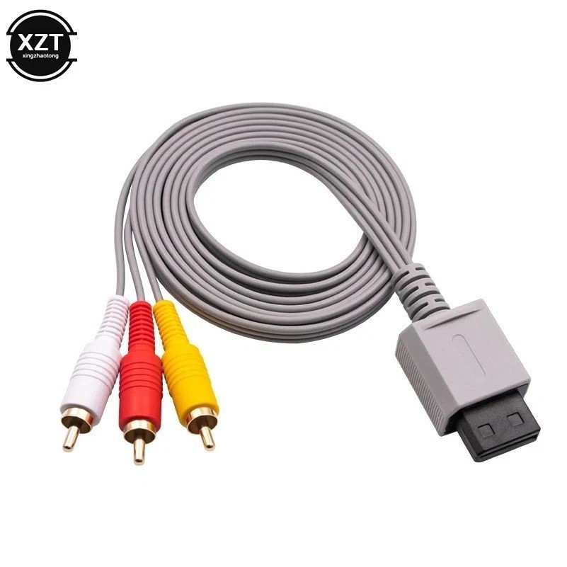 Audio-Video AV Composite 3 RCA Cable for Nintendo Wii-USA