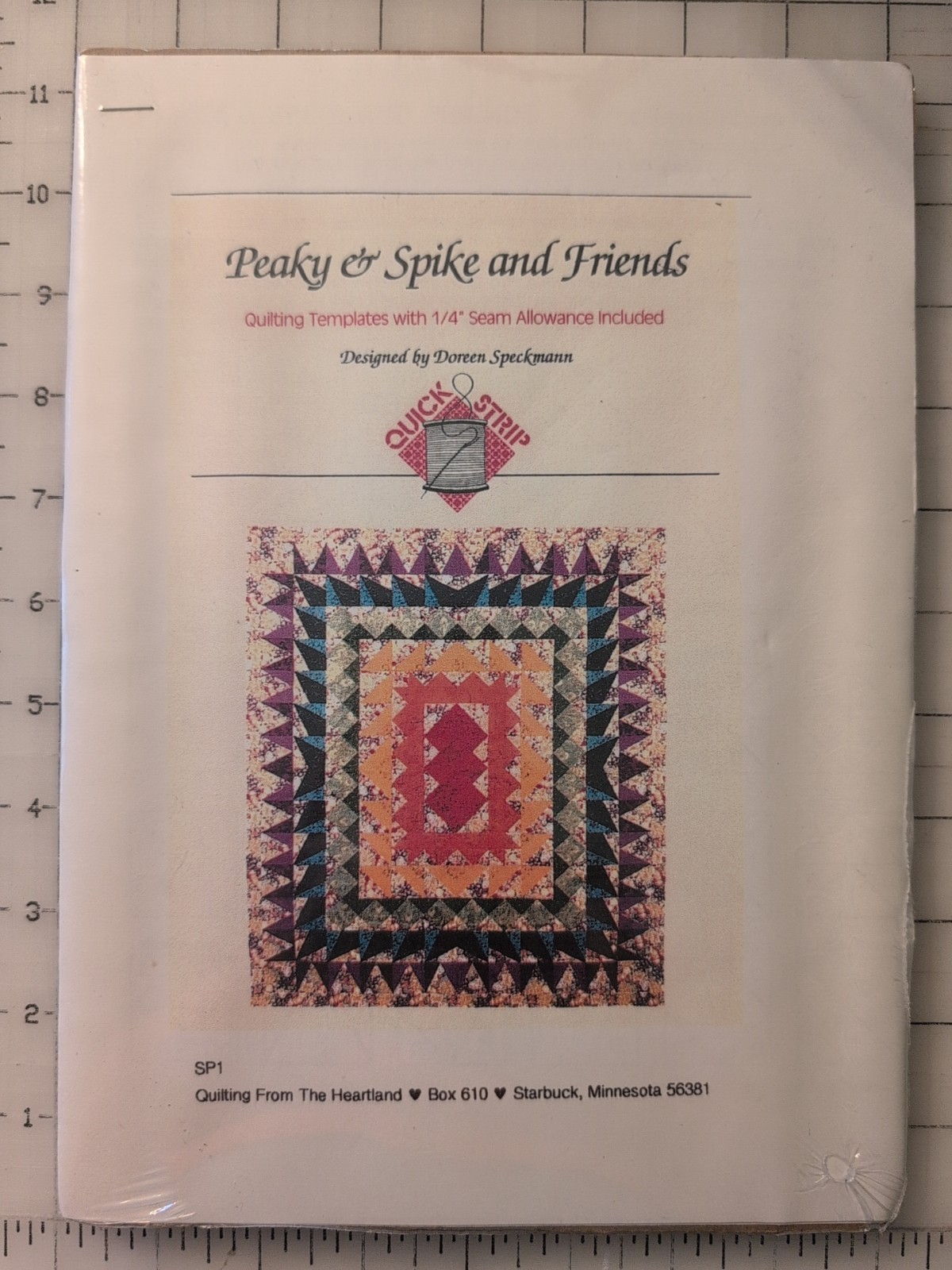 PEAKY & SPIKE and FRIENDS (SP1) Quick Strip Quilting Templates Set NEW