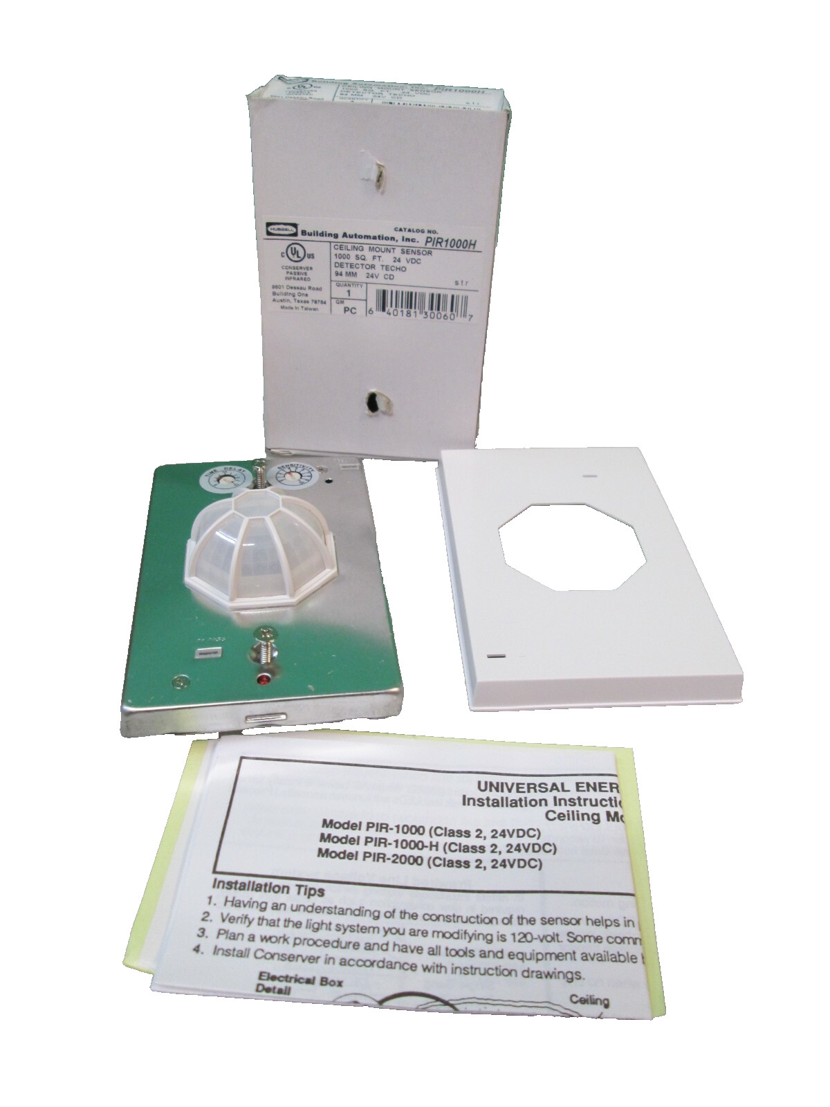 NEW Hubbell PIR1000H Ceiling Mount Sensor 1000 SQFT 24VDC FREE FAST SHIPPING