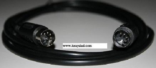 Mesa Boogie 5 pin Male Male Black Patch Cable 25 ft