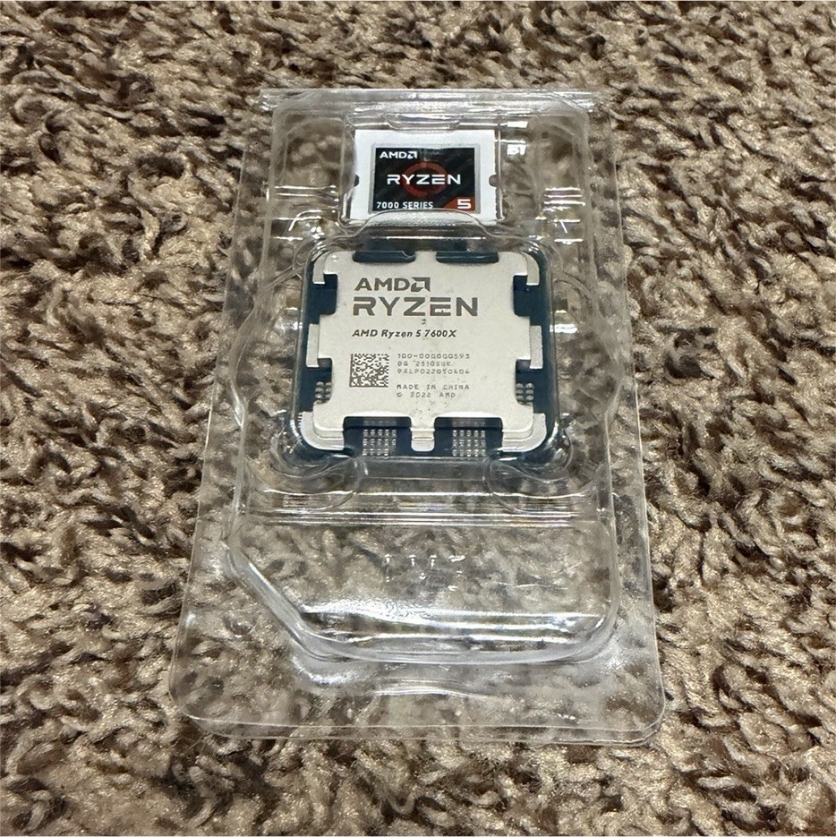 AMD Ryzen 5 7600X 6-Core Socket AM5 Processor 4.7GHz 32MB L3 Cache