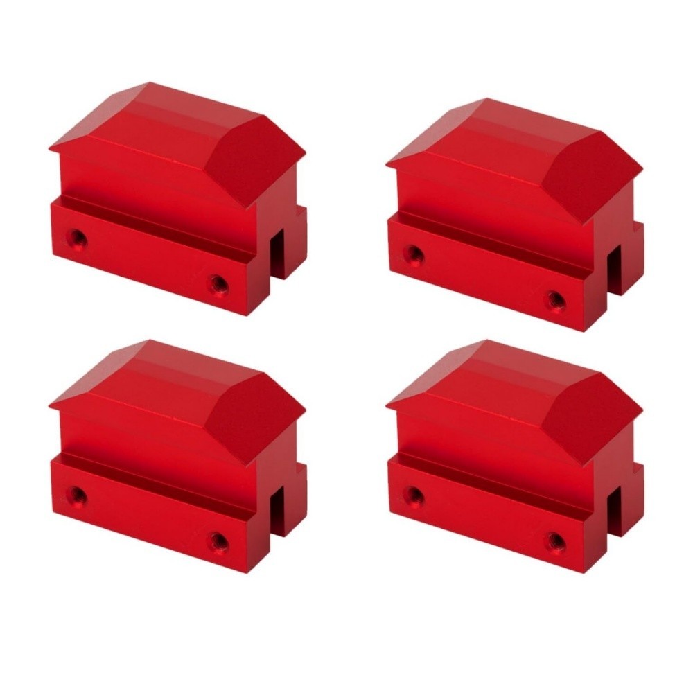 Jack Lift Pad Anodized for Camaro 6th Gen for Chevrolet Jack Pad 4 Pcs (Red)