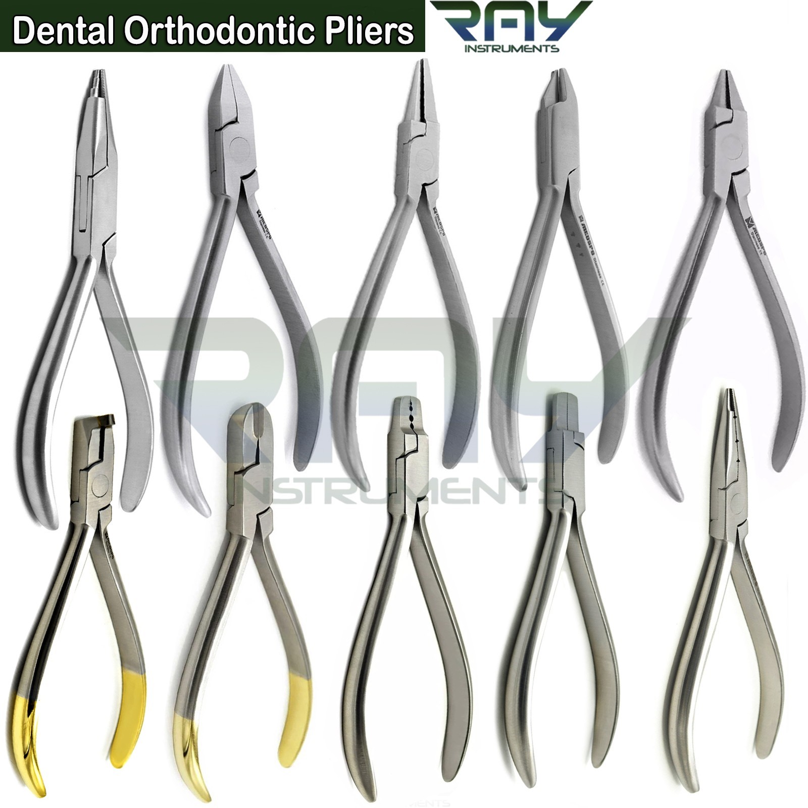 Range of Orthodontic Pliers Dental Braces Archwire Bending Loop Forming Plier CE