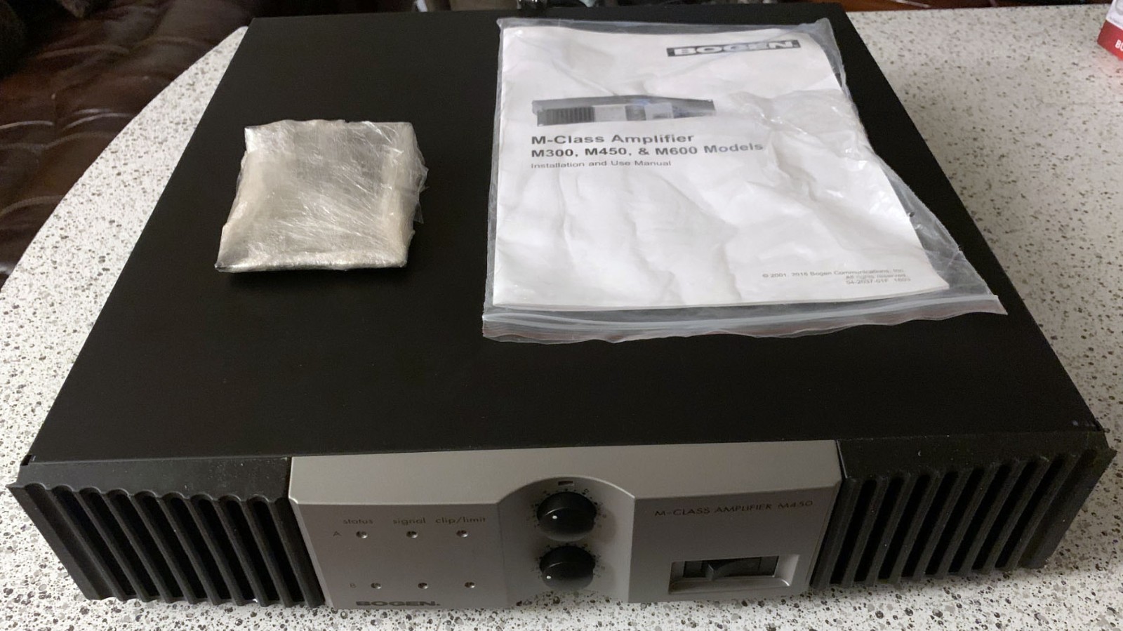 Bogen M450 / M-Class / 450 Watt Dual-Channel Amplifier / Instruction Manual