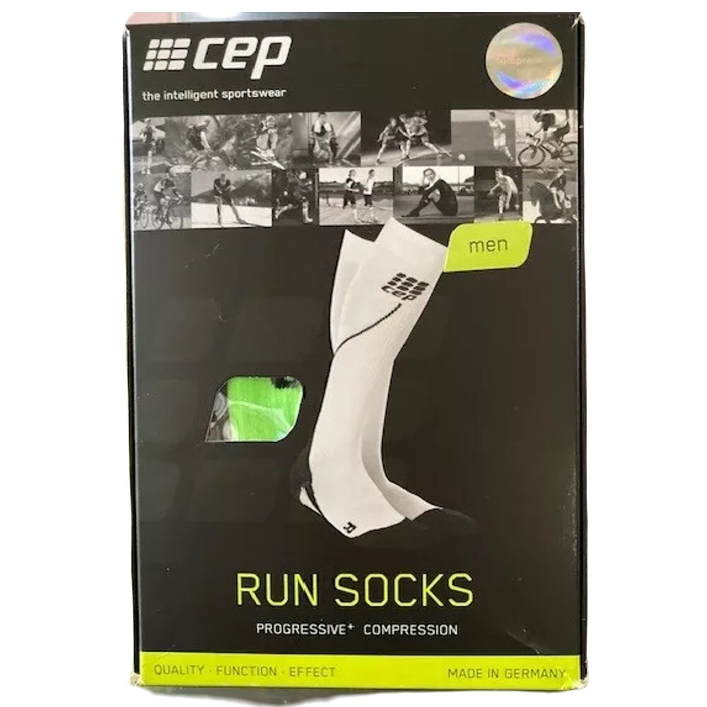 CEP Compression Socks Womens White Black Progressive + 2.0