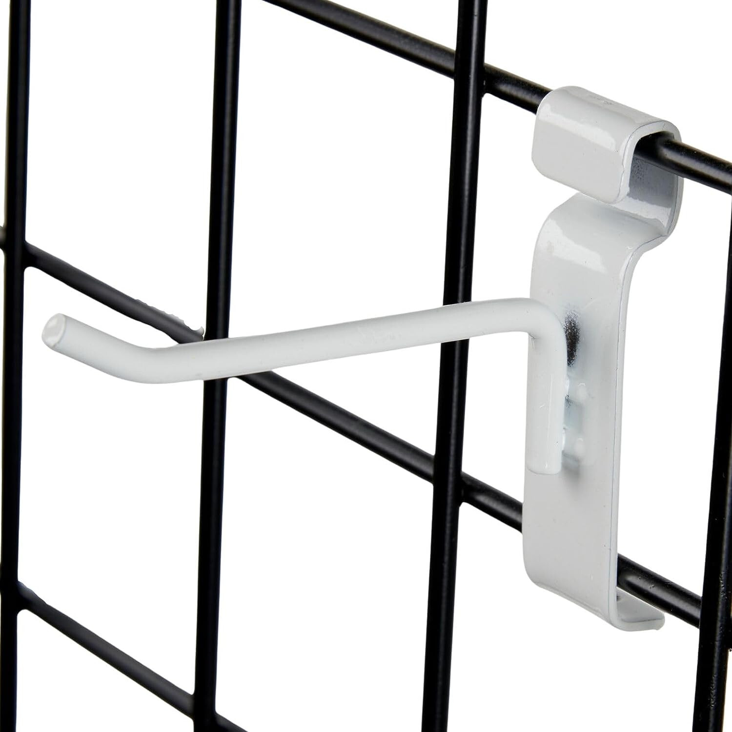 4" Wire Grid Hooks Hook Peg Gridwall 50 White 6mm Tubing 3"OC Display