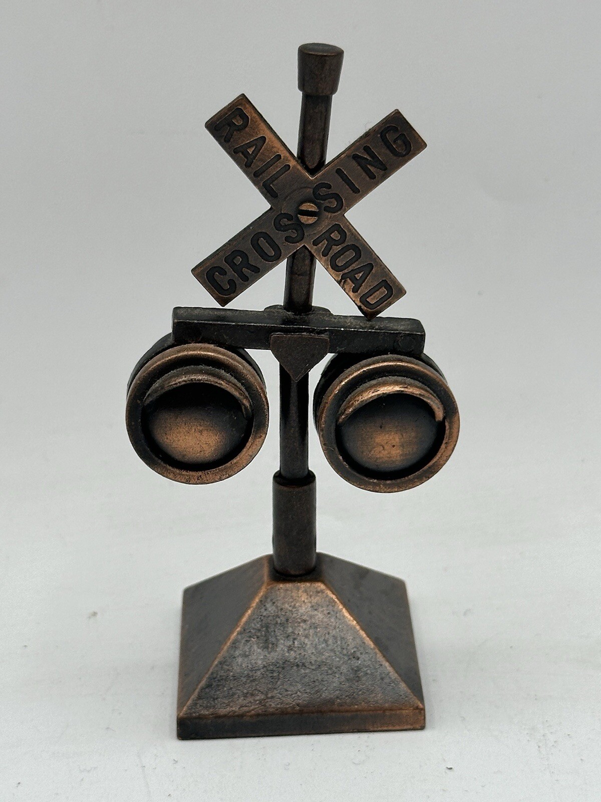 Diecast Metal Railroad Crossing Signal Pencil Sharpener