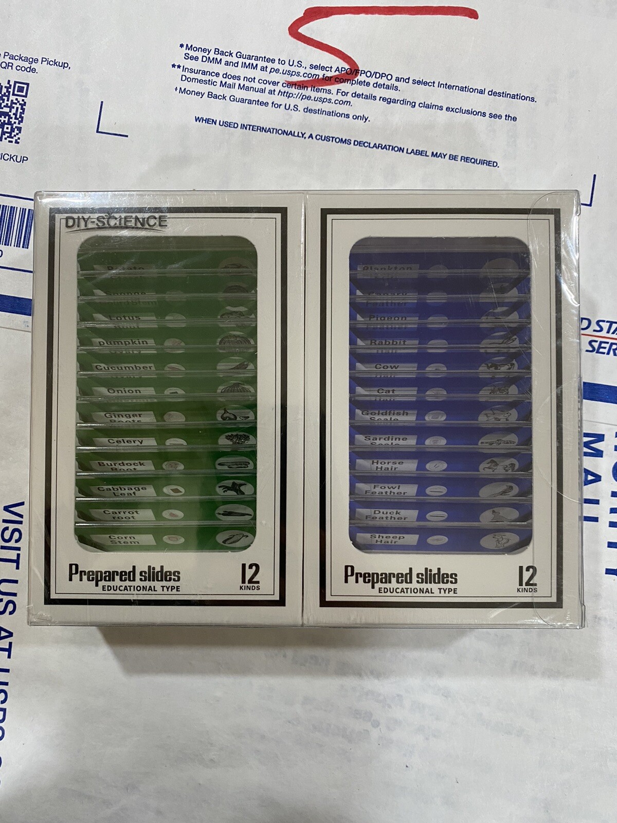 DIY-Science, 48 Prepared Microscope Slides, Animals, Insects, Plants & Flowers
