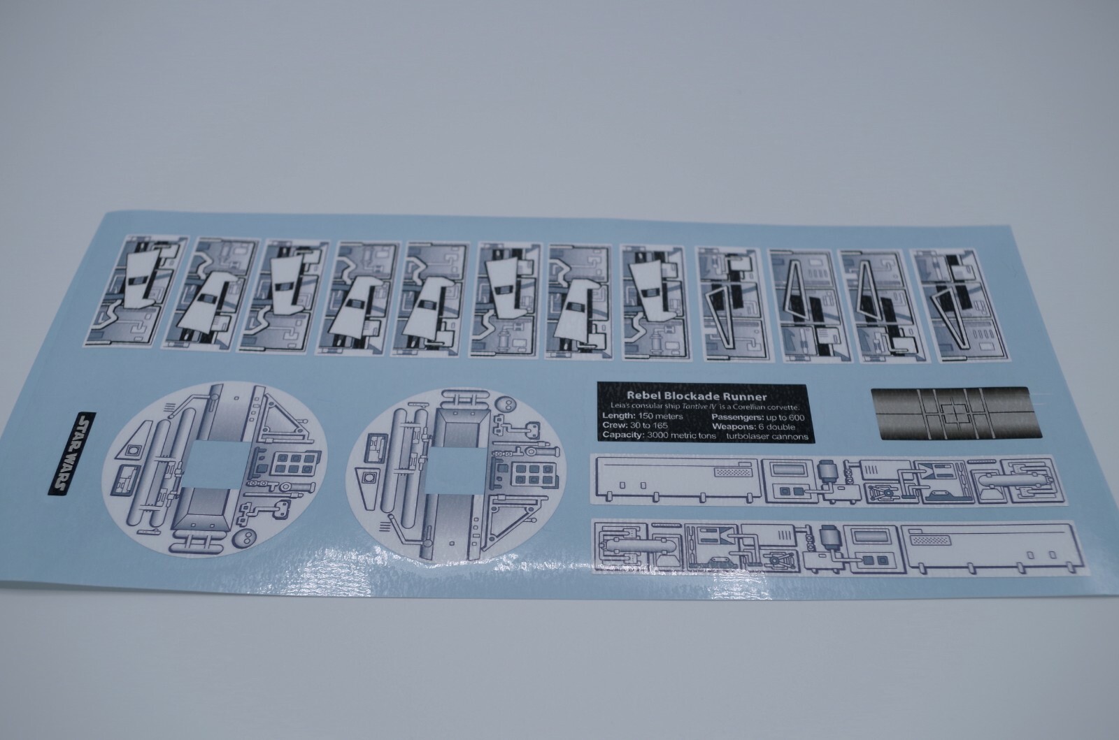 Custom Replacement Stickers for Star Wars UCS Rebel Blockade Runner 10019