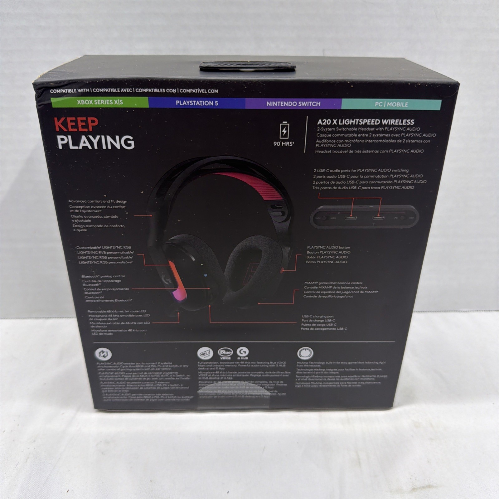NEW Logitech G Astro A20 X Light Speed Wireless Gaming Headset