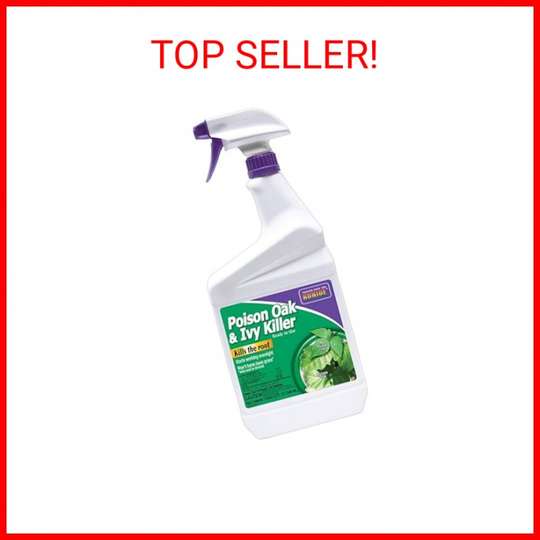 Bonide Poison Oak & Ivy Killer, 32 oz Ready-to-Use Spray for Home Gardening, Fas