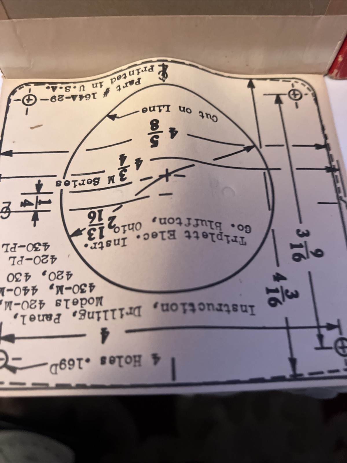 Triplett Model 420 D.C. Amperes panel meter, 0-6000