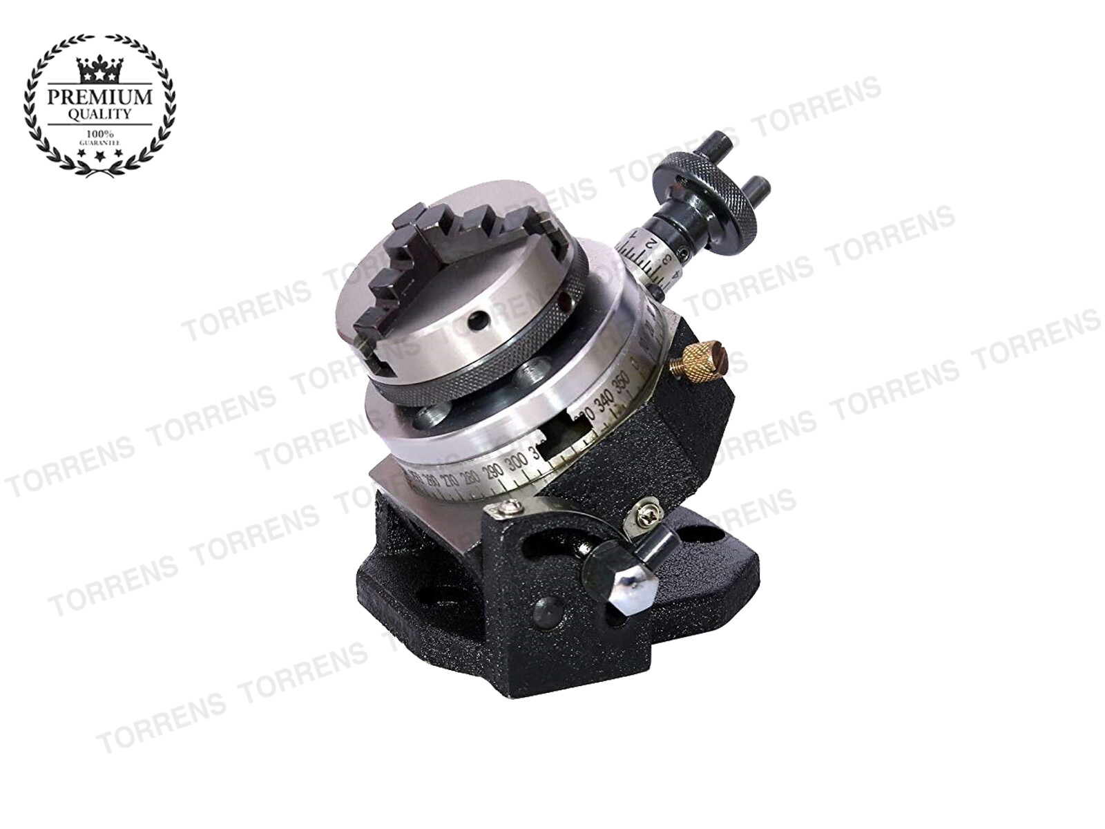 3 Inch Tilting Rotary Table with 65mm Chuck And Back Plate - India's Best