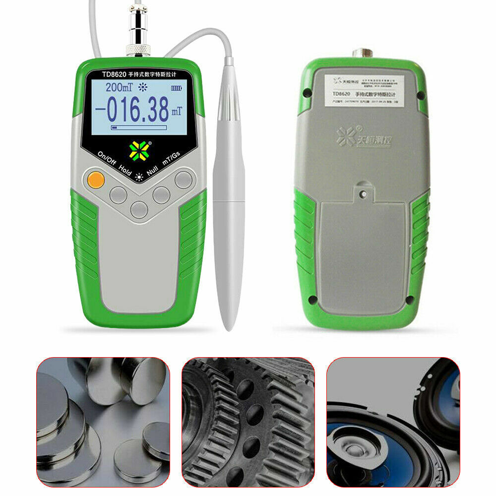TD8620 Gauss Meter Handheld Tesla Meter Permanent Magnet Teslameter 5% Accuracy
