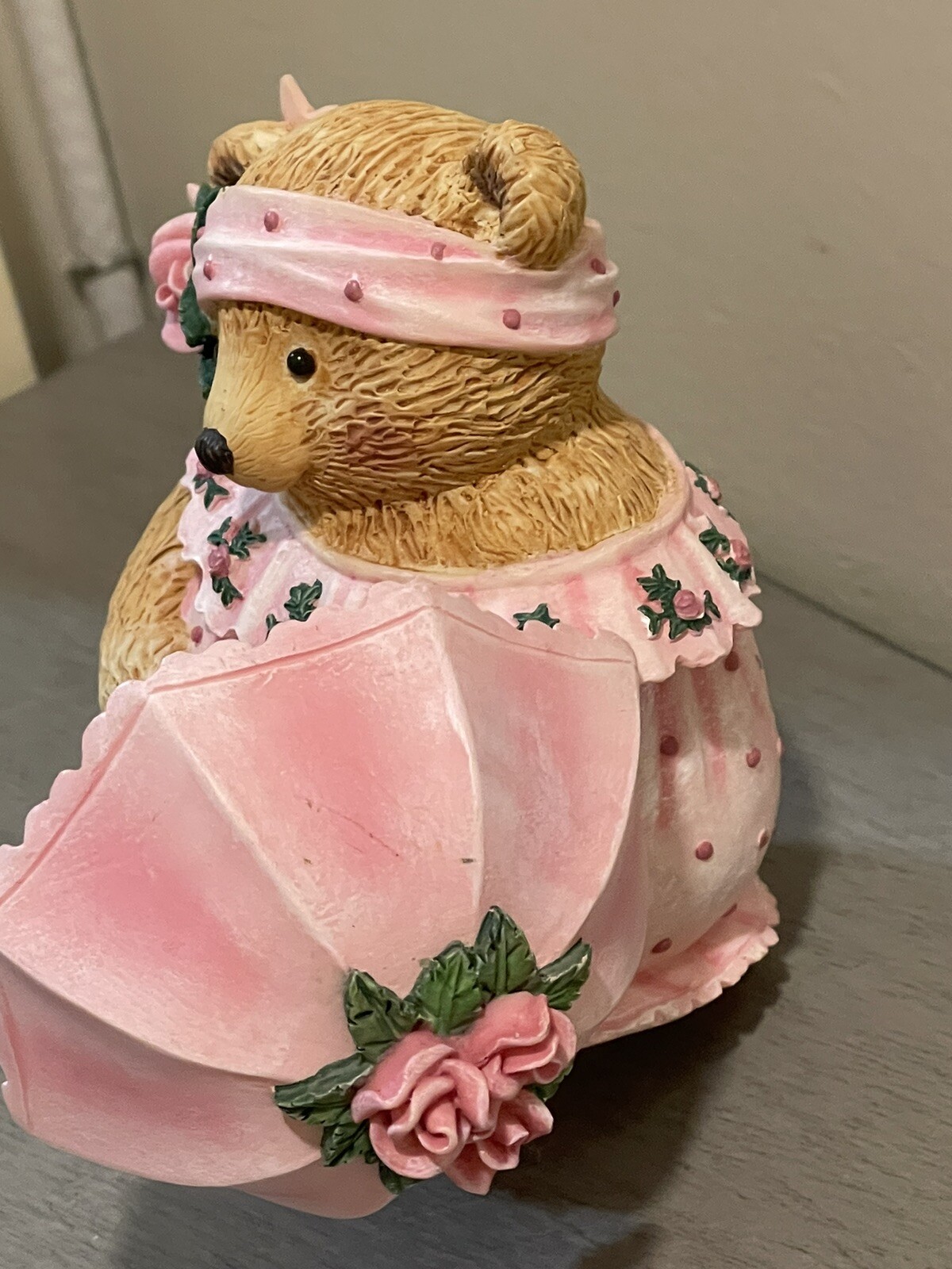 Cheerful Mary Teddy Bear Pink Rose Umbrella