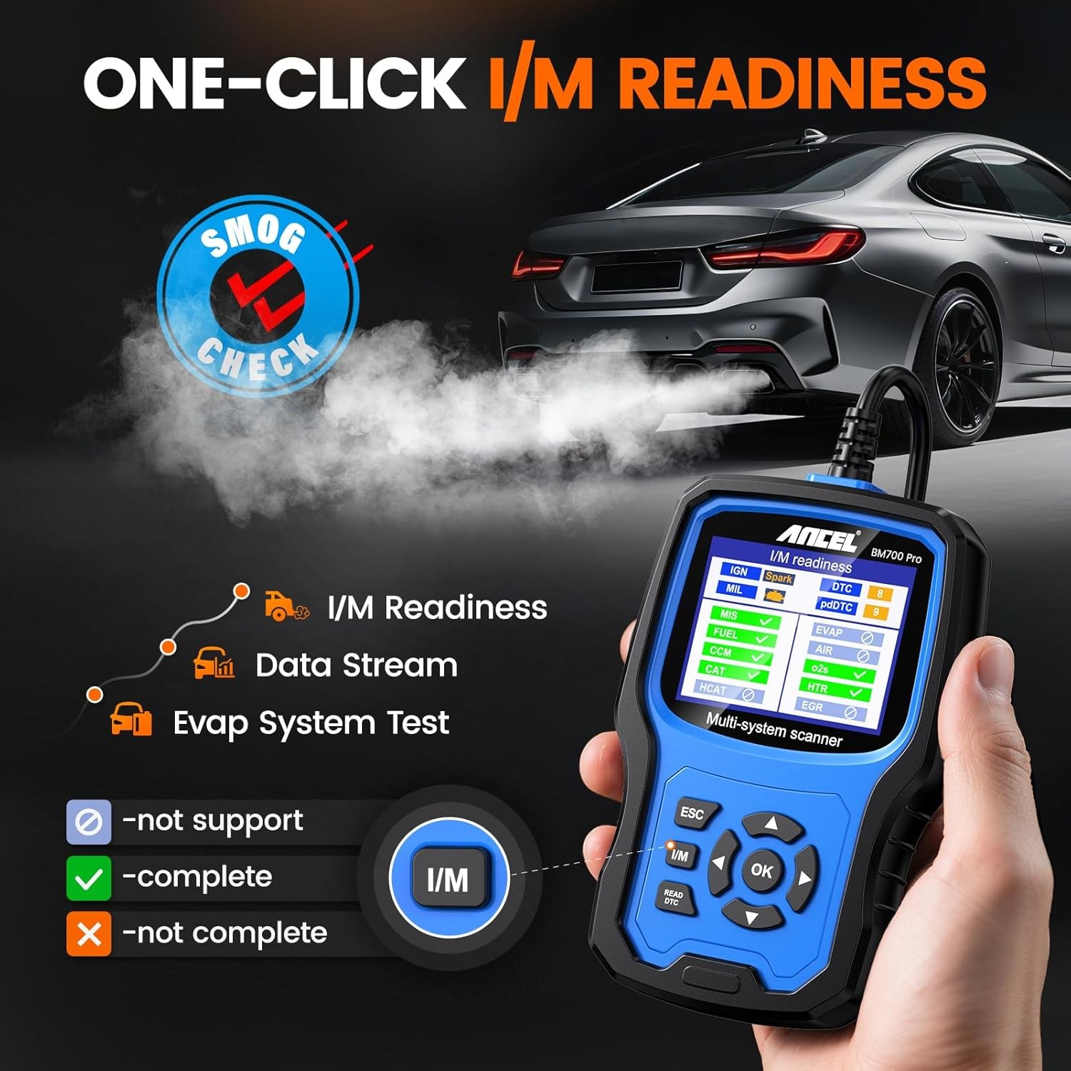 ANCEL BM700 PRO For BMW OBD2 Scanner Code Reader All System Diagnostic Tool DPF