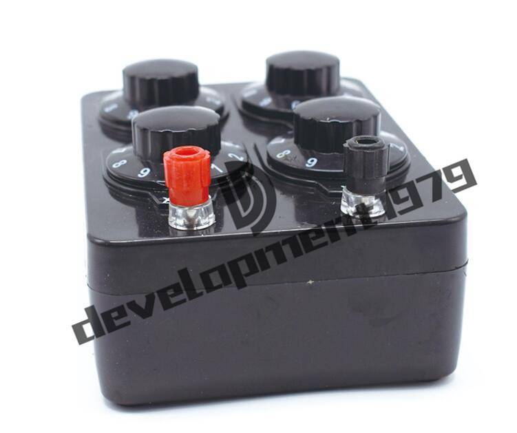 PRECISION VARIABLE/ DECADE RESISTOR RESISTANCE BOX 0-9999 ohm NEW