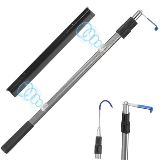 6.3 Ft Magnetically Mounted Cargo Grabber Reach Retriever Tool - Gunmetal Gray